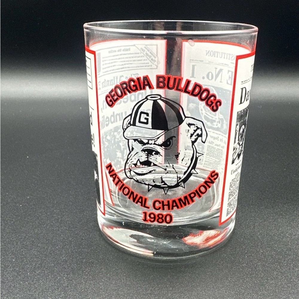 Georgia Bulldogs National Champions 1980 Glass